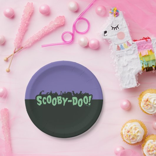 Assiettes En Carton Scooby-Doo ! Logo Monster Silhouette (Fête)