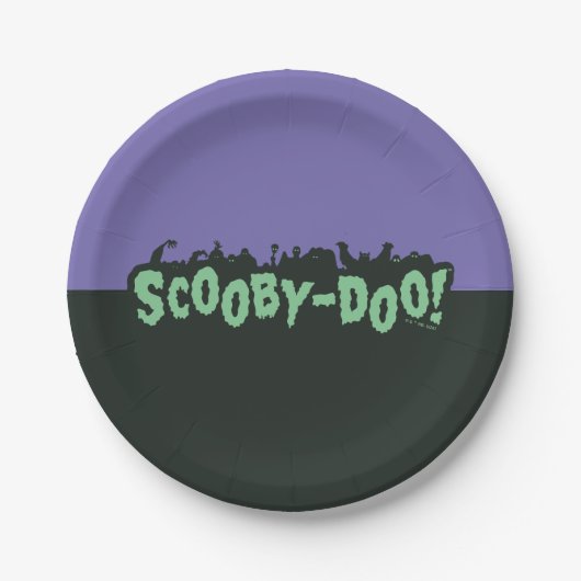 Assiettes En Carton Scooby-Doo ! Logo Monster Silhouette (Devant)