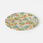 Assiettes En Carton Scooby-Doo Mystery Motif de fleurs (Angle)