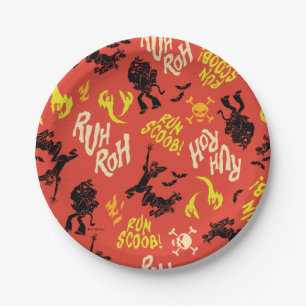 Assiettes En Carton Scooby-Doo   Ruh Roh Run Scoob ! Motif