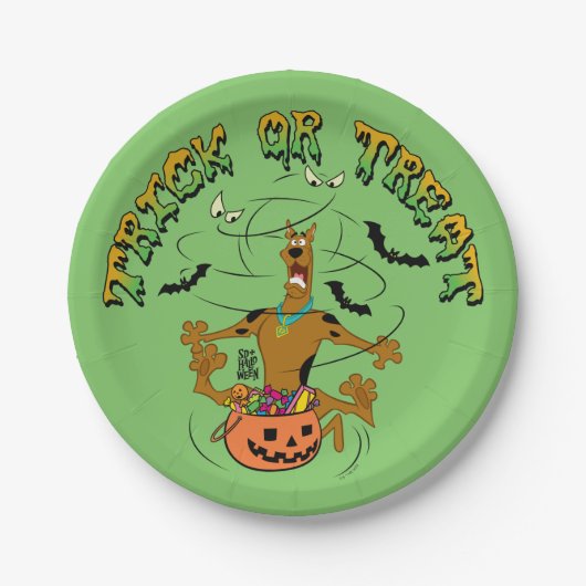Assiettes En Carton Scooby-Doo | Trick of Treat (Devant)