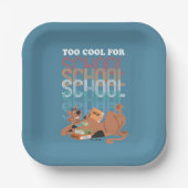 Assiettes En Carton Scooby Doo Trop Cool Pour L'École (Recto)