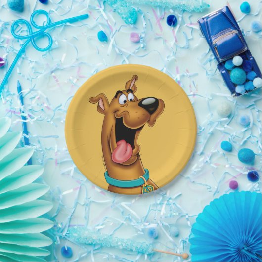 Assiettes En Carton Scooby Doo Visage Excité (Fête)