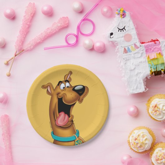 Assiettes En Carton Scooby Doo Visage Excité (Fête)