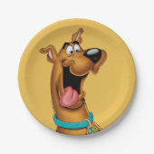 Assiettes En Carton Scooby Doo Visage Excité (Devant)