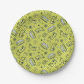 Assiettes En Carton Scooby Snacks Galore Checker Motif (Devant)