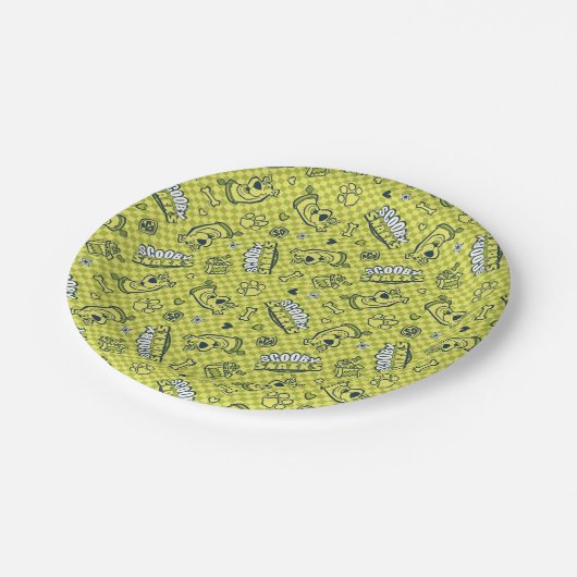 Assiettes En Carton Scooby Snacks Galore Checker Motif (Angle)
