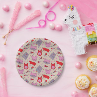 Assiettes En Carton Scoops & Snoots paper party plate