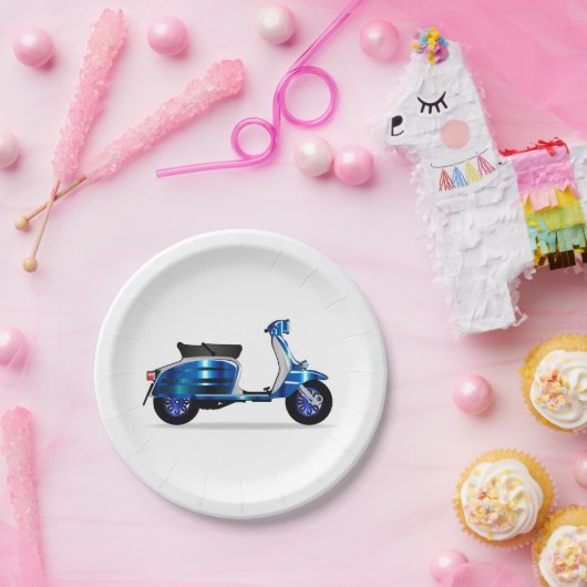 Assiettes En Carton Scooter (Fête)