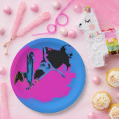 Assiettes En Carton Scooter volant à haute altitude (Fête)