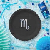 Assiettes En Carton Scorpio Zodiac Chrome Comme sur Snake Skin Style (Fête)