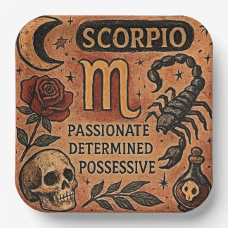 Assiettes En Carton Scorpion