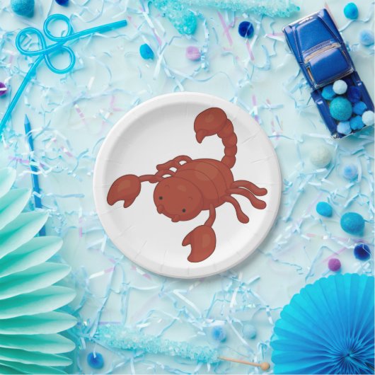 Assiettes En Carton Scorpion (Fête)
