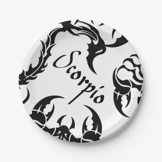 Assiettes En Carton Scorpion (Devant)