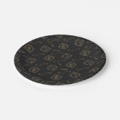 Assiettes En Carton Scorpion Zodiaque Noir & Or Astrologie (Angle)