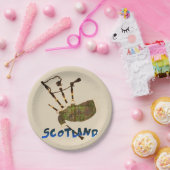 Assiettes En Carton Scotland Bagpipes (Fête)