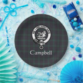 Assiettes En Carton Scottish Campbell Crest Badge & Tartan (Fête)