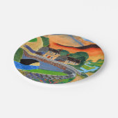 Assiettes En Carton Scottish Highlands 2 plaque papier (Angle)