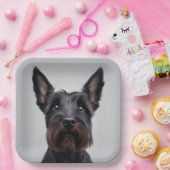 Assiettes En Carton Scottish Terrier (Fête)