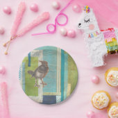 Assiettes En Carton Scrapbook Avian I (Fête)