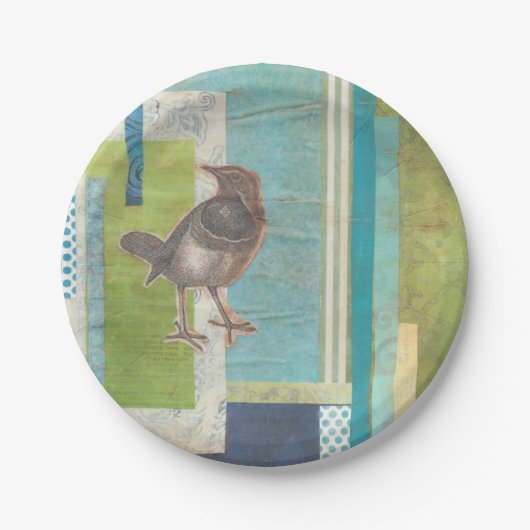 Assiettes En Carton Scrapbook Avian I (Devant)