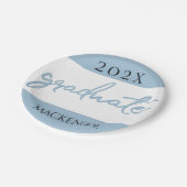 Assiettes En Carton Script Bleu clair | Brosse à oeufs Robin (Angle)