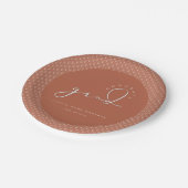 Assiettes En Carton Script Grad signature (Angle)