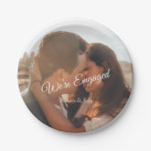 Assiettes En Carton Script photo moderne Nous sommes engagés (Devant)