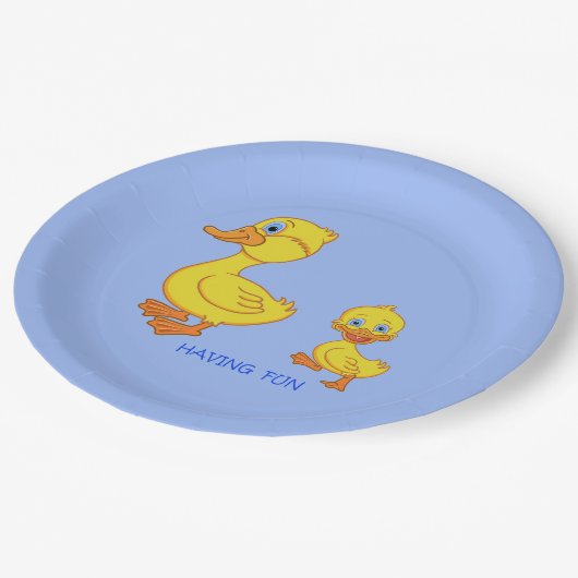 Assiettes En Carton Se divertir (Angle)