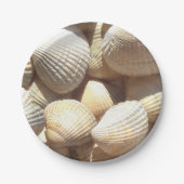 Assiettes En Carton Sea Shells Love, Summer Beach Pique-nique, Plaque (Devant)