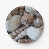 Assiettes En Carton Sea Shells Love, Summer Beach Pique-nique, Plaque (Devant)