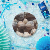 Assiettes En Carton Sea Shells Love, Summer Beach Pique-nique, Plaque (Fête)