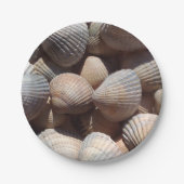 Assiettes En Carton Sea Shells Love, Summer Beach Pique-nique, Plaque (Devant)