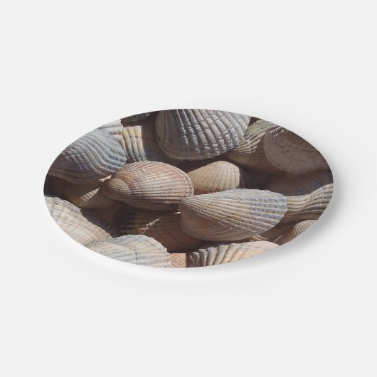Assiettes En Carton Sea Shells Love, Summer Beach Pique-nique, Plaque (Angle)