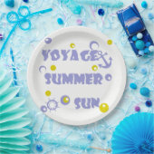 Assiettes En Carton Sea, travel (Fête)