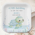 Assiettes En Carton Sea Turtle Hatchling Boy Baby Shower Paper Plates<br><div class="desc">Add a touch of elegance to your Baby Shower with our 'Sea Turtle" Hatchling Baby Shower Paper Plates! Don't settle for the ordinary. Elevate your celebration,  order your today,  and make your event extraordinary!</div>