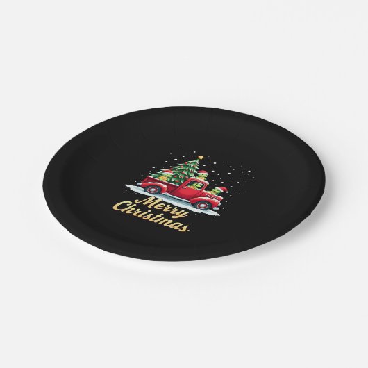 Assiettes En Carton Sea Turtles Driving Christmas Tree Truck Turtle Ch (Angle)