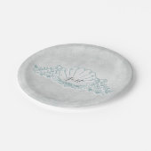 Assiettes En Carton Seahorses & Seashell Beach Réception de mariage (Angle)