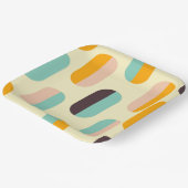 Assiettes En Carton Seamless geometric pattern in retro vibes (Angulaire)