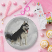 Assiettes En Carton séance sibérien-enrouée (Fête)