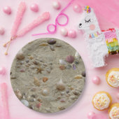 Assiettes En Carton Seashell à Beach Sand (Fête)