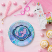 Assiettes En Carton Seashell Fit pour une Parties scintillant de sirèn (Fête)