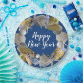 Assiettes En Carton Seashell Wreath Beach Party (Fête)