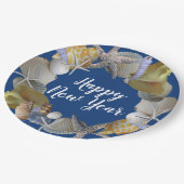 Assiettes En Carton Seashell Wreath Beach Party (Angle)