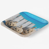 Assiettes En Carton Seashore Sand Jack o' Lanterns  (Angulaire)