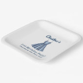 Assiettes En Carton Seaside Stripes Celebration Birthday    (Angulaire)