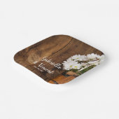 Assiettes En Carton Seau en bois Blancs marmites Country Grange Mariag (Angulaire)