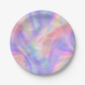 Assiettes En Carton seconde vue, holo pastel : (Devant)