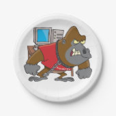 Assiettes En Carton Sécurité de Gorilla (Devant)