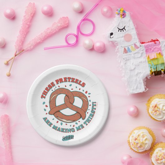 Assiettes En Carton Seinfeld | Ces Pretzels me donnent soif (Fête)